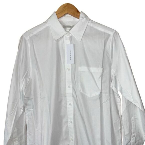 OUTERKNOWN Sydney Boyfriend Shirt white XS new - Picture 9 of 12